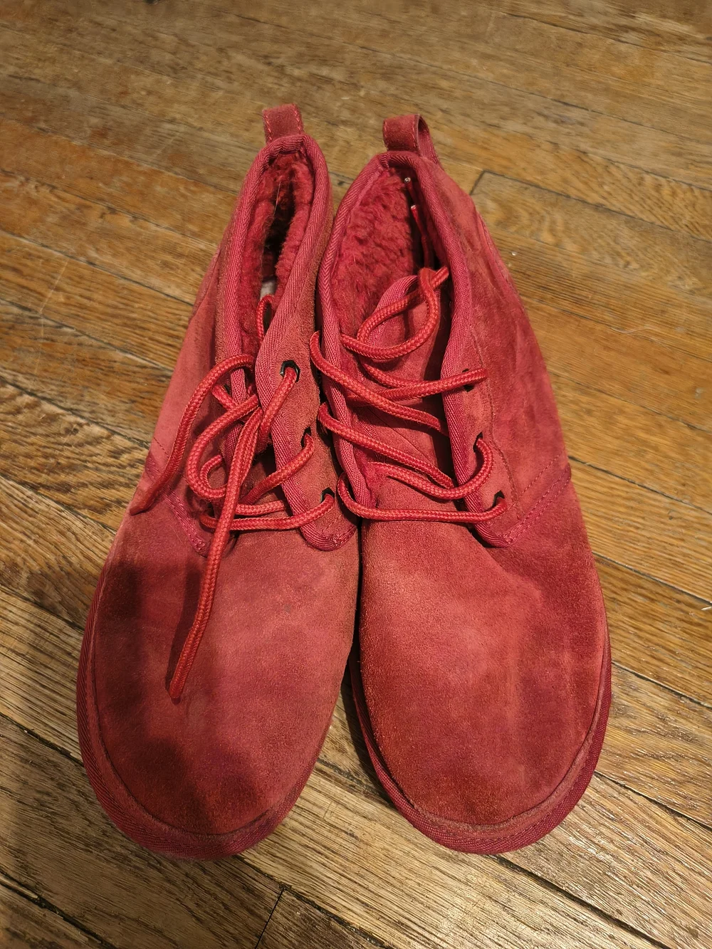 UGG Men's Red Suede Chukka Boots - Bold Red